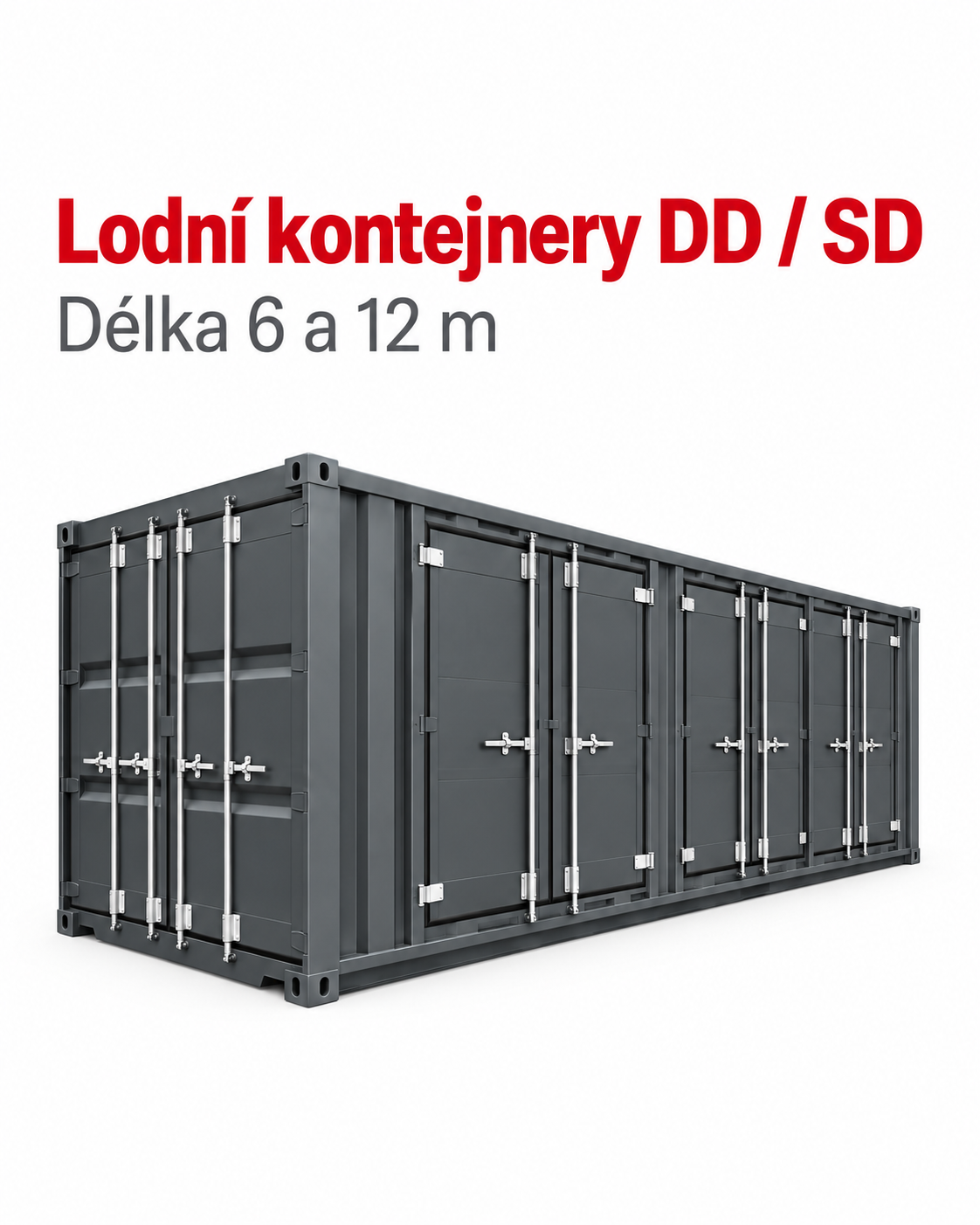 Lodní kontejnery DD / SD – ilustrační vyobrazení